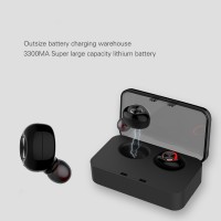 Separated Mini wireless earphone Sport for iphone xiaomi superlarge Portable Battery capacity Quick Charge