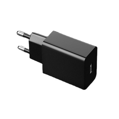 EU 5V2A Portable Pure Copper Clip USB Wall Charger Power Adapter Socket Outlet Plug-In Black Color