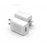 UL(CUL) FCC CE RoHs  Cell Phone USB wall Charger 5V 1A White US plug travel adapter 1000Ma input 110-240V, ISO9002 factory